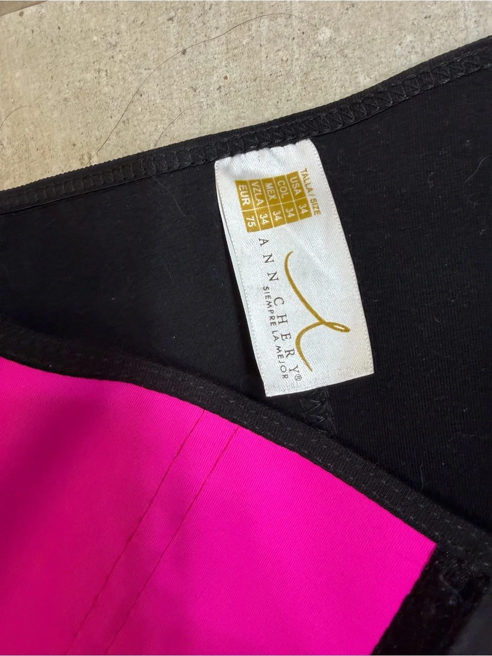 Ann Chery Waist Trainer Corset - Hot Pink - Picture 3 of 3